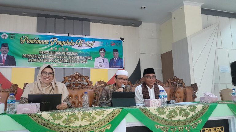 Perwakilan BWI Sumbar Berikan Pembinaan kepada Nazhir Wakaf di Kab. Solok