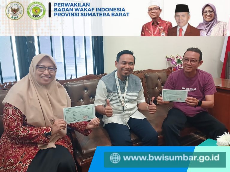 BWI Sumatera Barat Mulai Kelola Wakaf ASN Kemenag dan Wakaf Tunai Catin