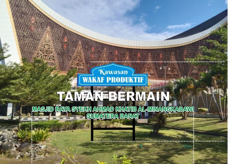 Terobosan Baru: BWI Sumbar Hadirkan Kawasan Taman Bermain Berbasis Wakaf di Perkarangan Masjid Raya Syekh Al-Minangkabawi