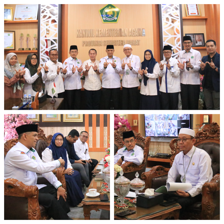 BWI Sumbar Lakukan Audiensi ke Kakanwil Kemenag: Laporkan Program Strategis Wakaf dan Raih Dukungan Penuh Kakanwil