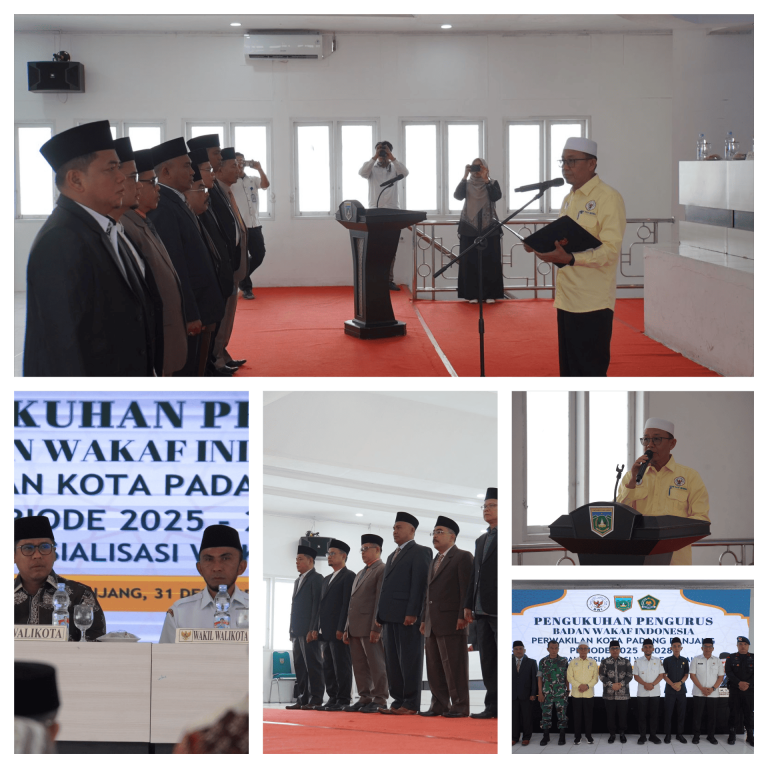 Pengurus BWI Kota Padang Panjang Periode 2025–2028 Dikukuhkan, Siap Optimalkan Potensi Wakaf untuk Kesejahteraan Umat
